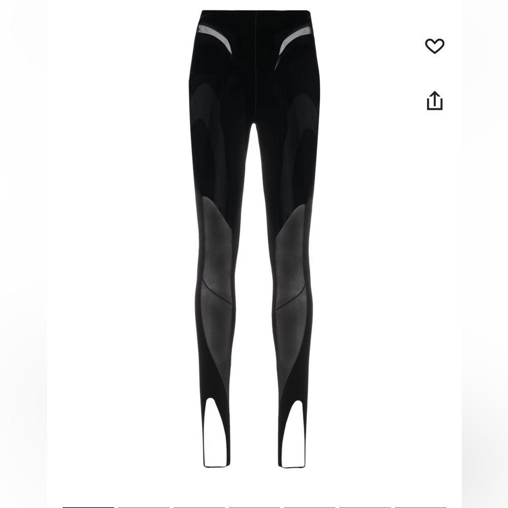 Mugler x WOLFORD sheer panel leggings